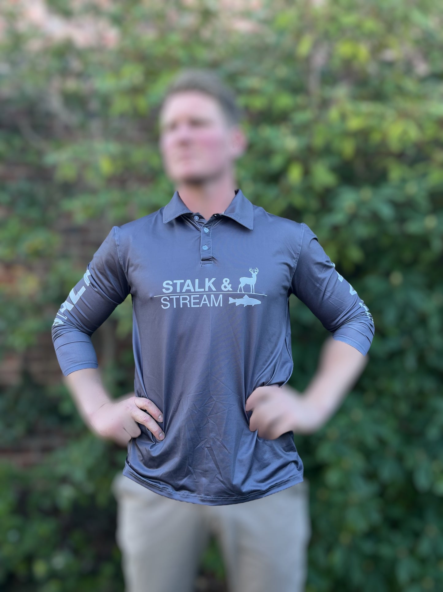 Wolf Hide - Grey - Collared - Outdoor Performance Shirt. 1 week wait (pre order)