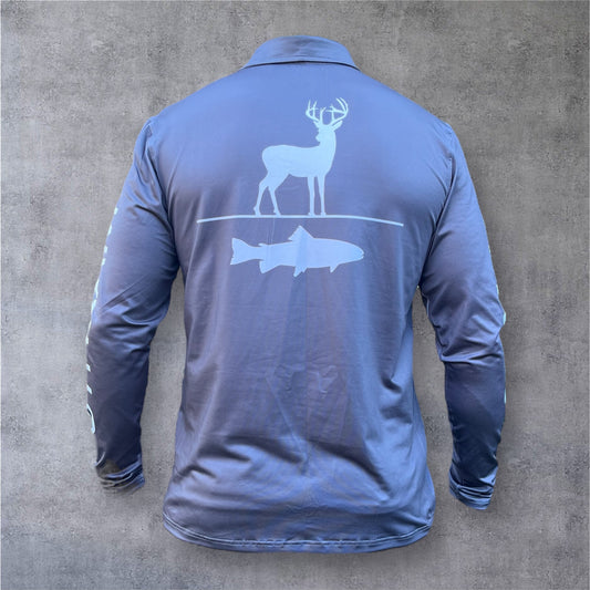 Wolf Hide - Grey - Collared - Outdoor Performance Shirt. 1 week wait (pre order)