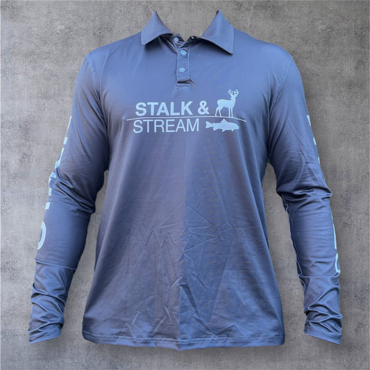 Wolf Hide - Grey - Collared - Outdoor Performance Shirt. 1 week wait (pre order)