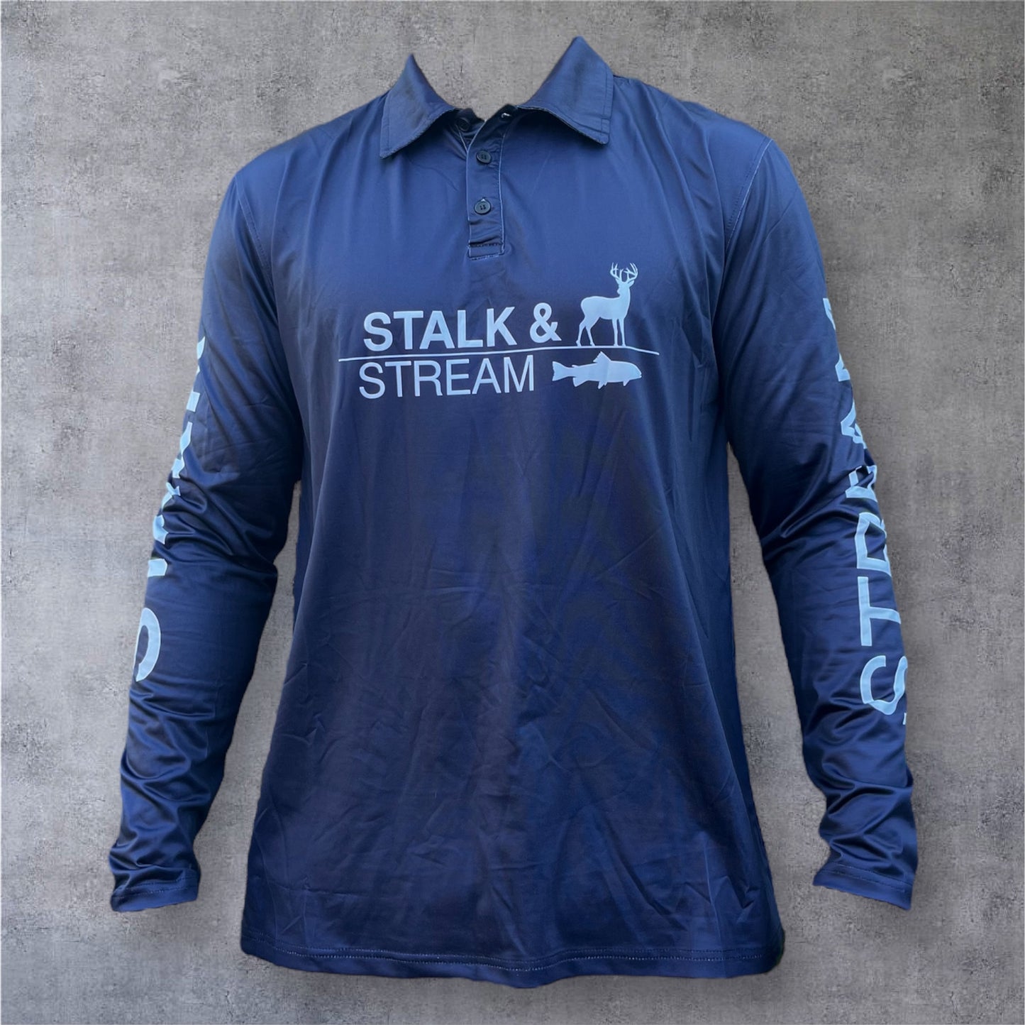 Stormfront - Navy Blue - Collared - Outdoor Performance Shirt. 1 week wait (pre order)