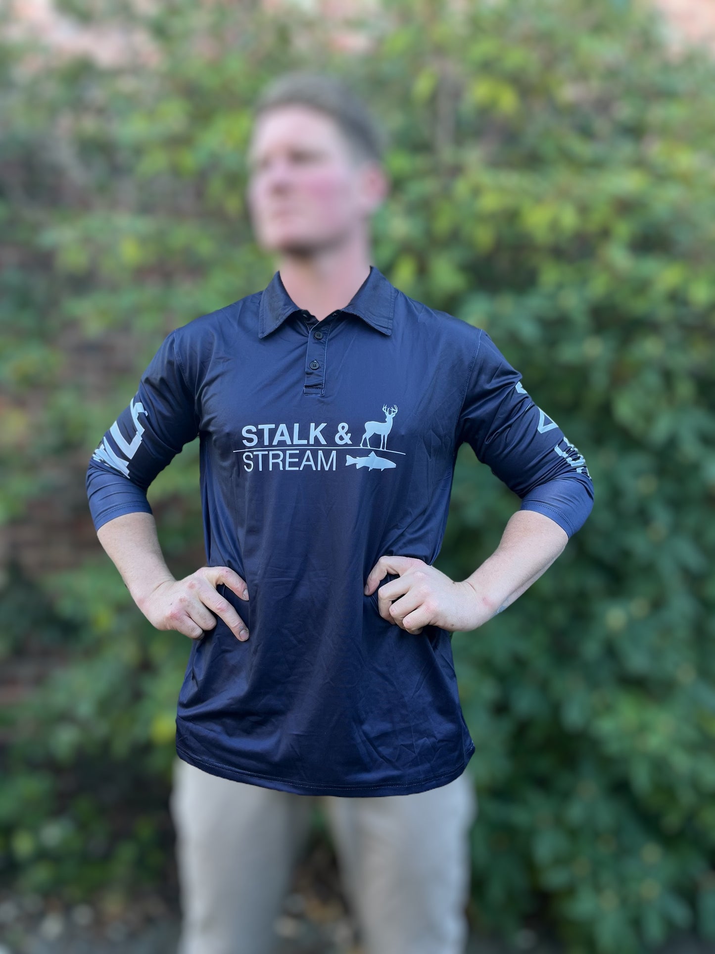 Stormfront - Navy Blue - Collared - Outdoor Performance Shirt. 1 week wait (pre order)